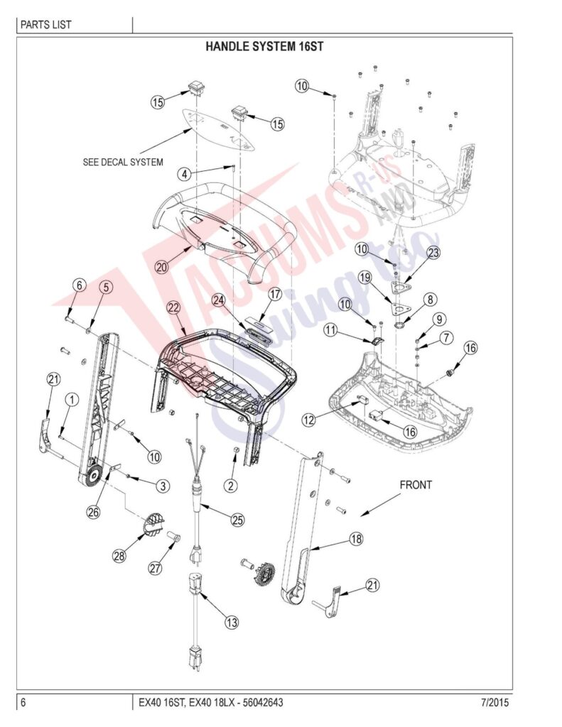 clarke 16ST exploded schematic diagram (page 4)