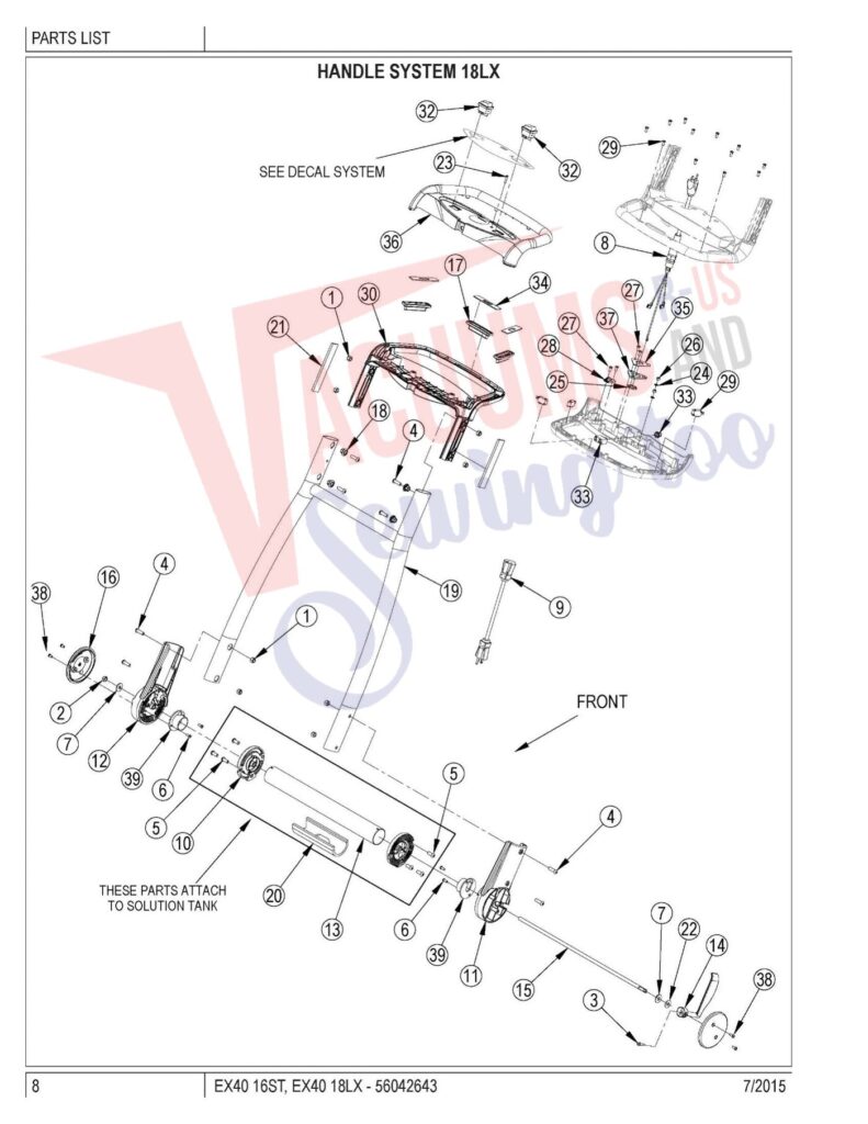 clarke 16ST exploded schematic diagram (page 5)