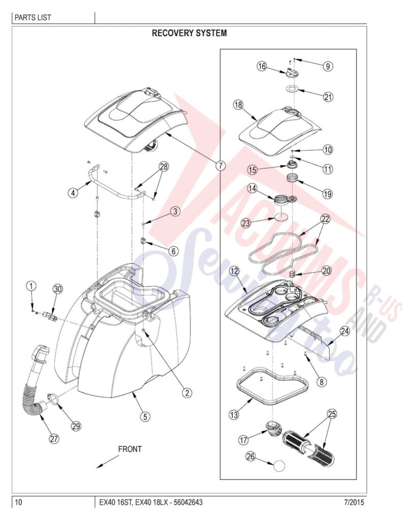 clarke 16ST exploded schematic diagram (page 6)