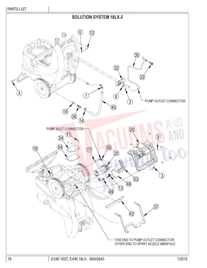 clarke 16ST exploded schematic diagram (page 10)