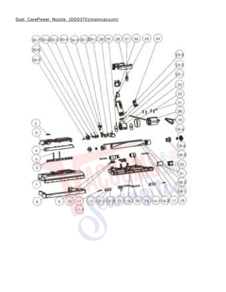 Dust Care DDS370 exploded schematic diagram (page 1)