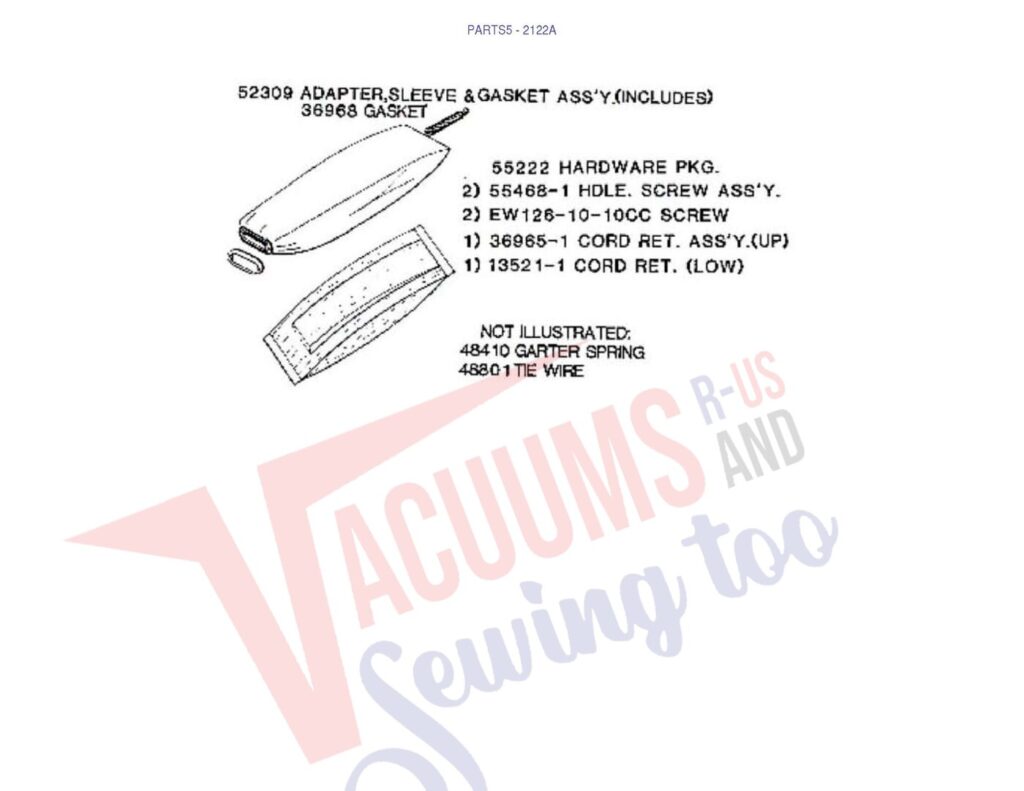 Eureka 2122A exploded schematic diagram (page 5)