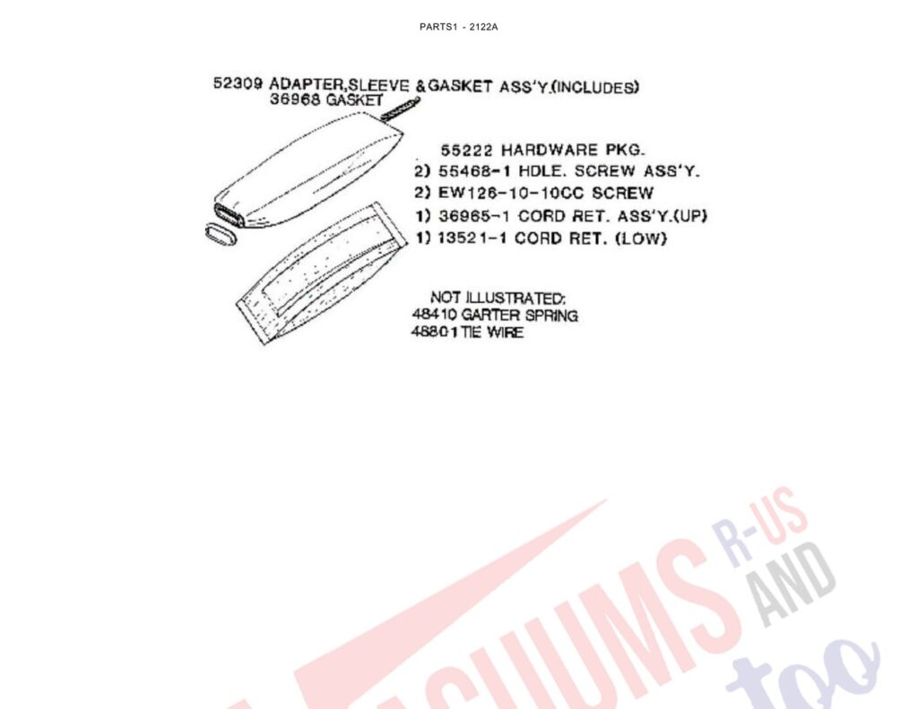 Eureka 2122A exploded schematic diagram (page 5)