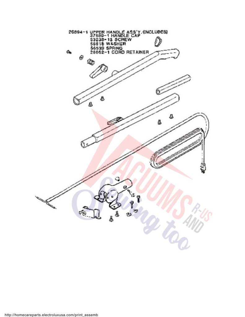 Eureka 2118B exploded schematic diagram (page 1)