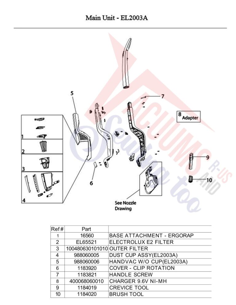 Electrolux EL2003A schematic page 1 preview