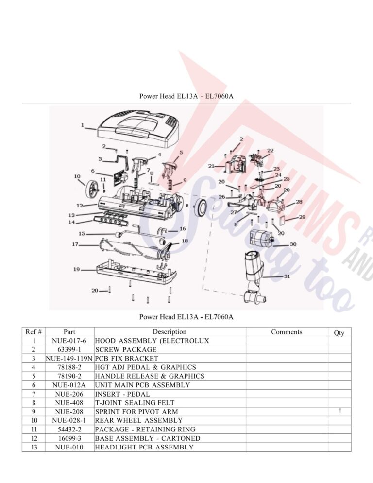 Electrolux EL7060 schematic page 1 preview