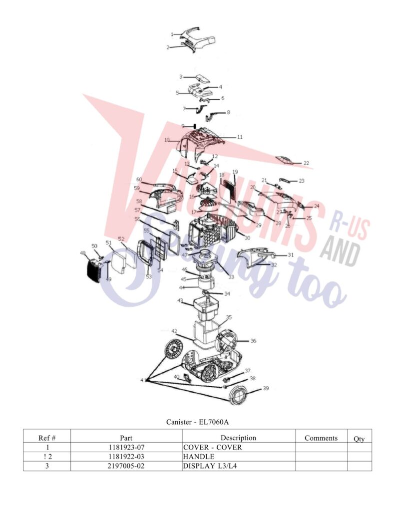 Electrolux EL7060 exploded schematic diagram (page 2)