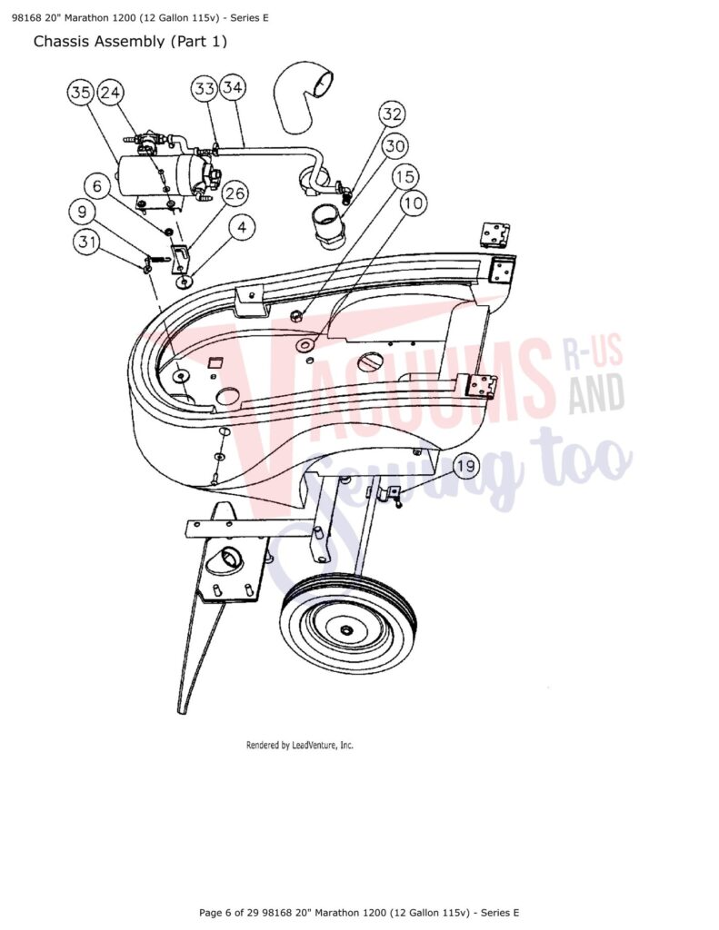 Tornado 1200 exploded schematic diagram (page 4)