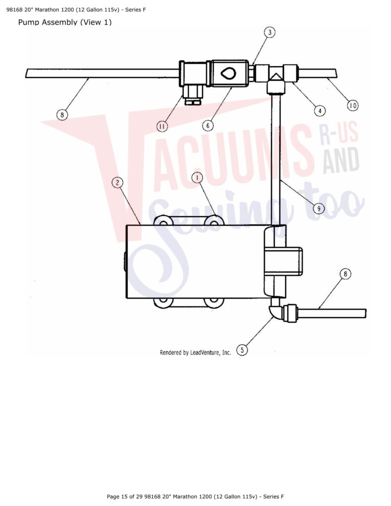 Tornado 98168 20" Marathon exploded schematic diagram (page 9)