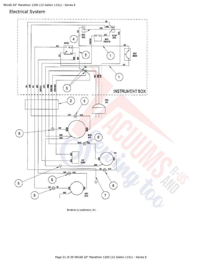 Tornado 1200 exploded schematic diagram (page 10)
