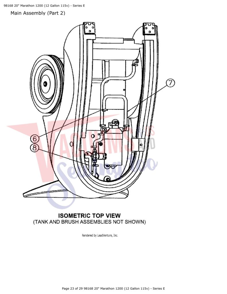 Tornado 1200 exploded schematic diagram (page 11)