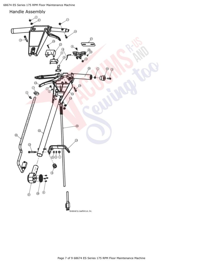 Tornado 68674 exploded schematic diagram (page 3)