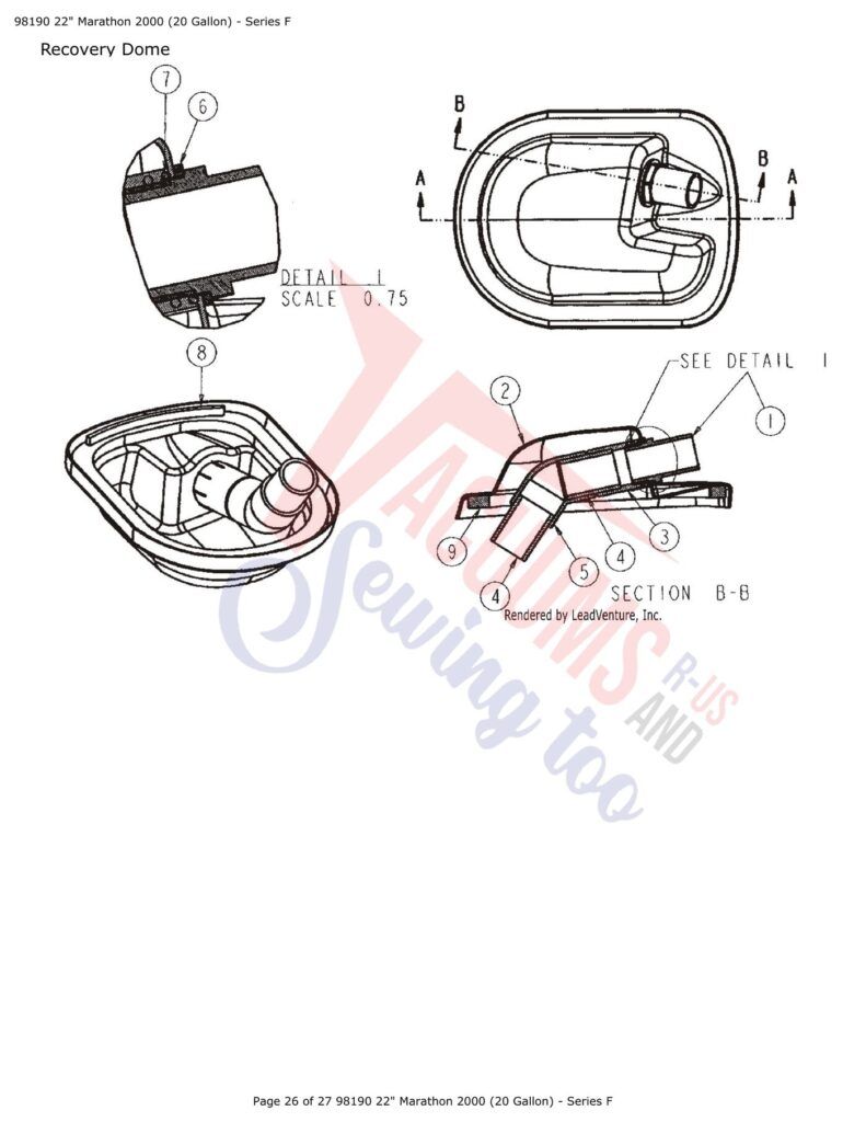 Tornado 98190 exploded schematic diagram (page 2)