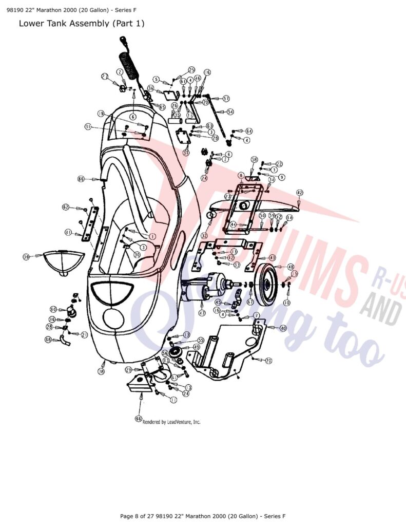 Tornado 98190 exploded schematic diagram (page 4)