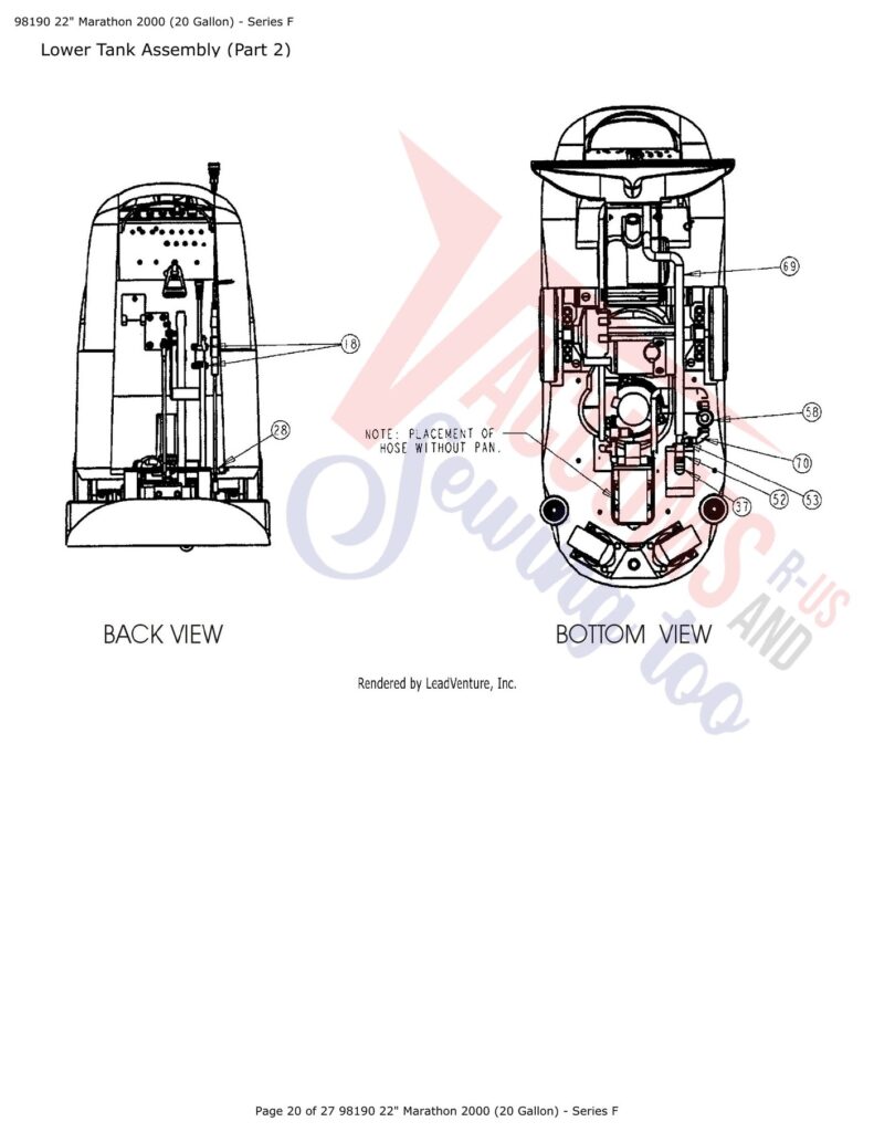 Tornado 98190 exploded schematic diagram (page 8)