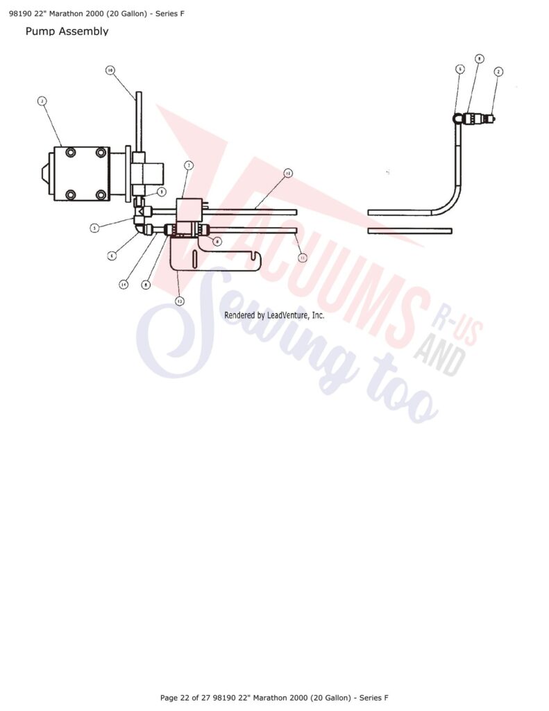Tornado 98190 exploded schematic diagram (page 9)