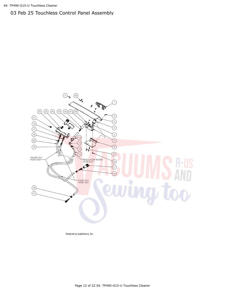 Tornado TP490-G15-U exploded schematic diagram (page 5)