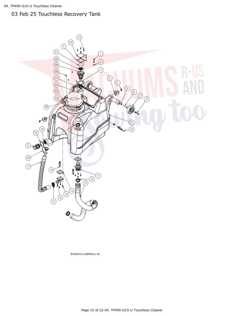 Tornado TP490-G15-U exploded schematic diagram (page 6)