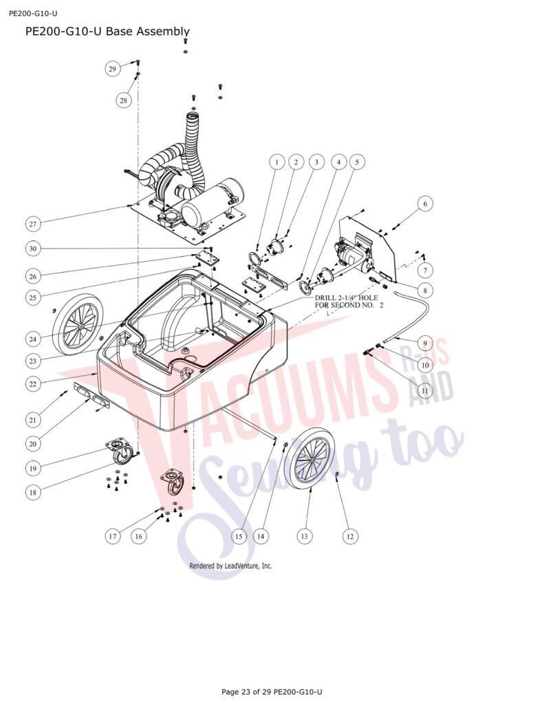Powr-Flite 281224 exploded schematic diagram (page 2)