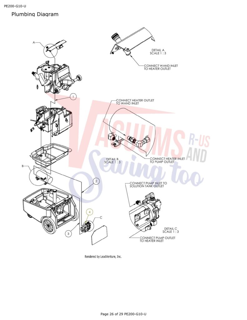 Powr-Flite 281224 exploded schematic diagram (page 3)