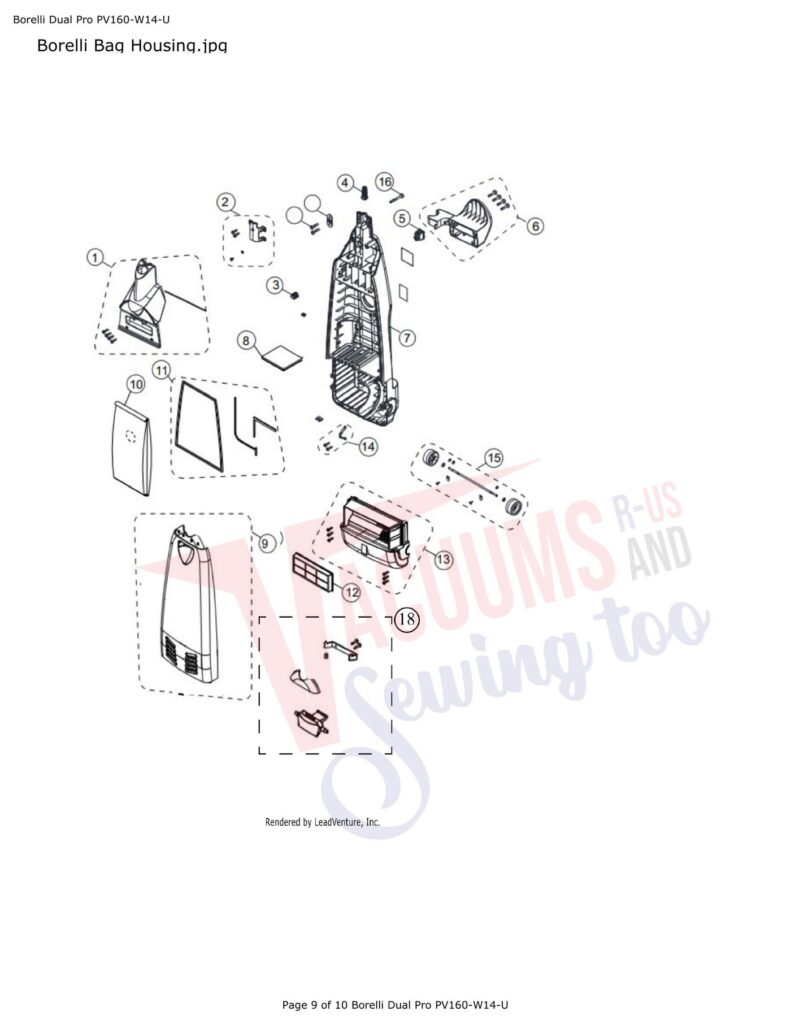 Powr-Flite PC160-W14-U exploded schematic diagram (page 4)