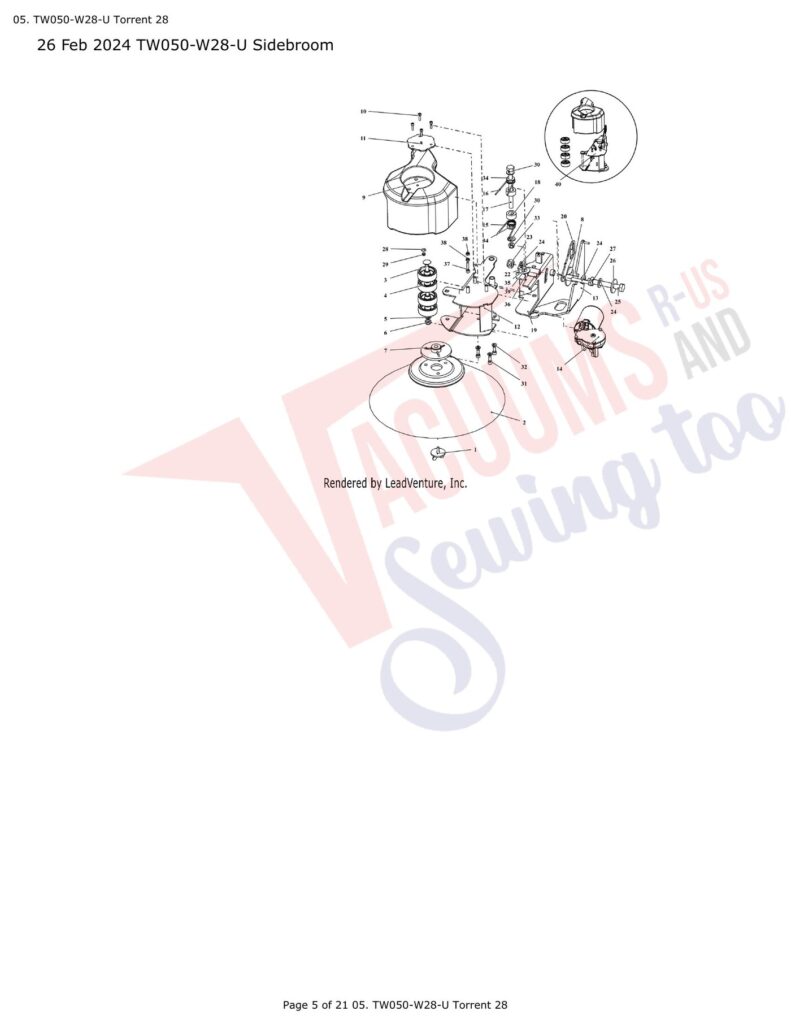 Tornado TW050-W28-U exploded schematic diagram (page 2)