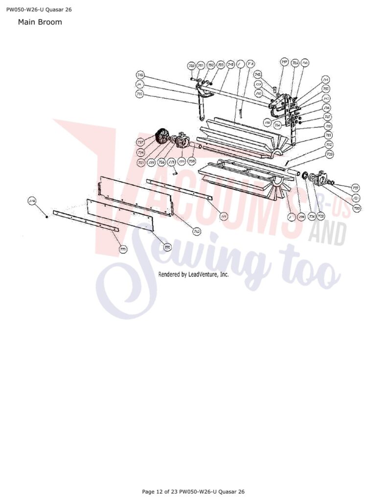 Powr-Flite PW050-W26-U exploded schematic diagram (page 4)