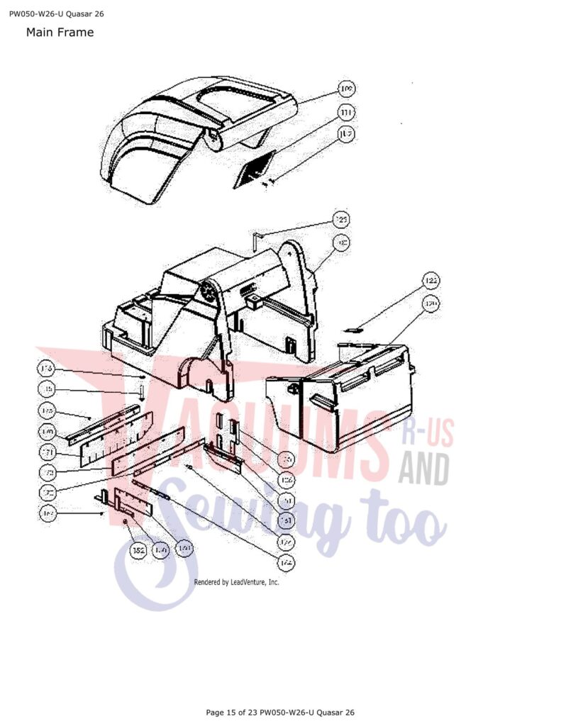 Powr-Flite PW050-W26-U exploded schematic diagram (page 5)