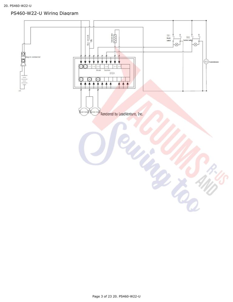 Powr-Flite PS460-W22 schematic page 1 preview