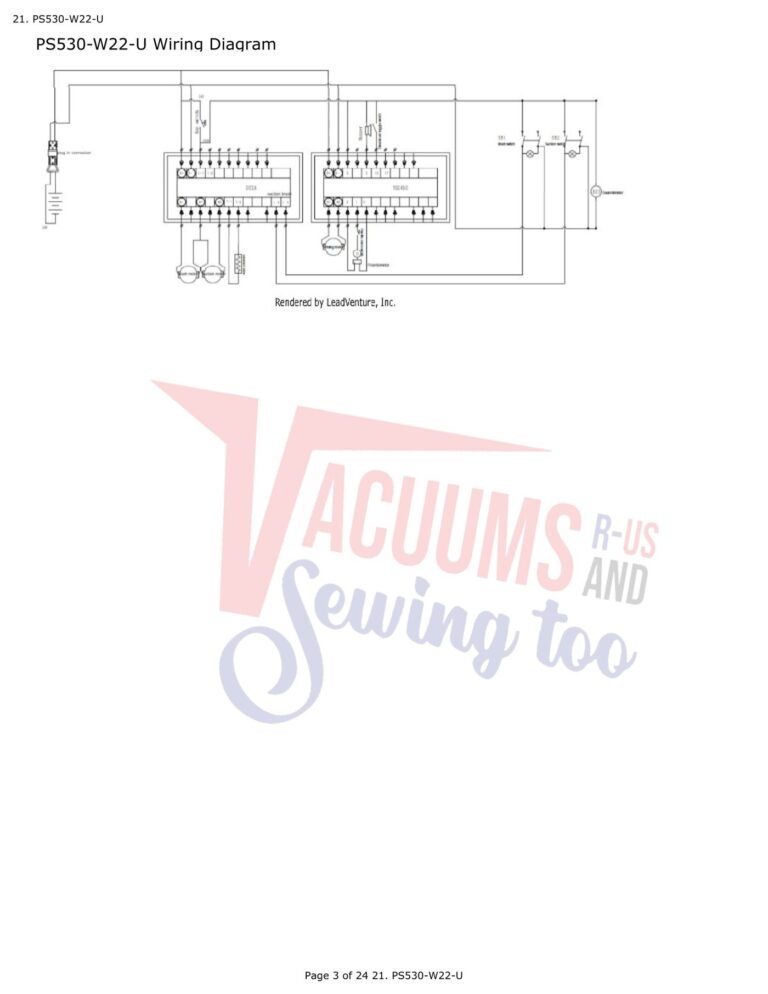 Powr-Flite PS530-W22-U schematic page 1 preview