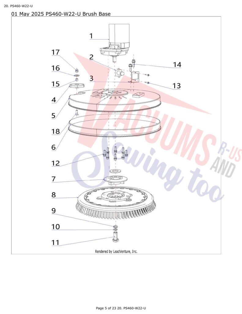 Powr-Flite PS460-W22 exploded schematic diagram (page 2)