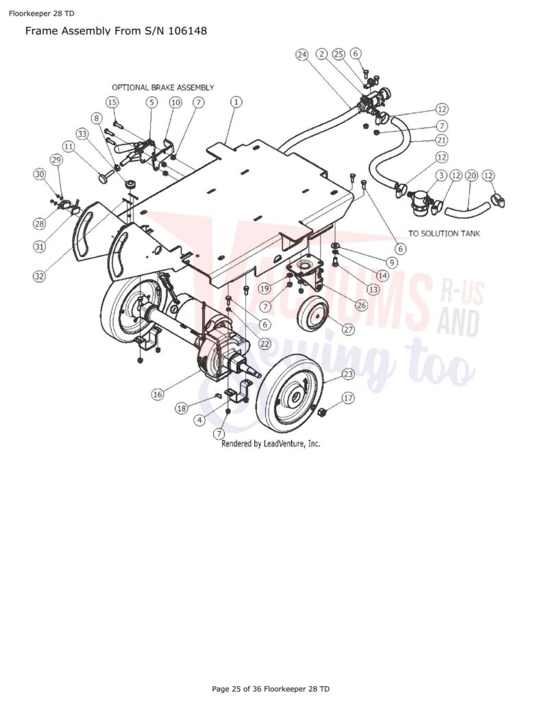 Tornado FloorKeep 28 exploded schematic diagram (page 2)