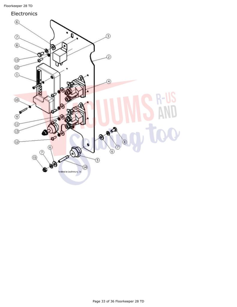 Tornado FloorKeep 28 exploded schematic diagram (page 5)