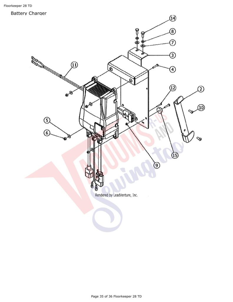 Tornado FloorKeep 28 exploded schematic diagram (page 6)