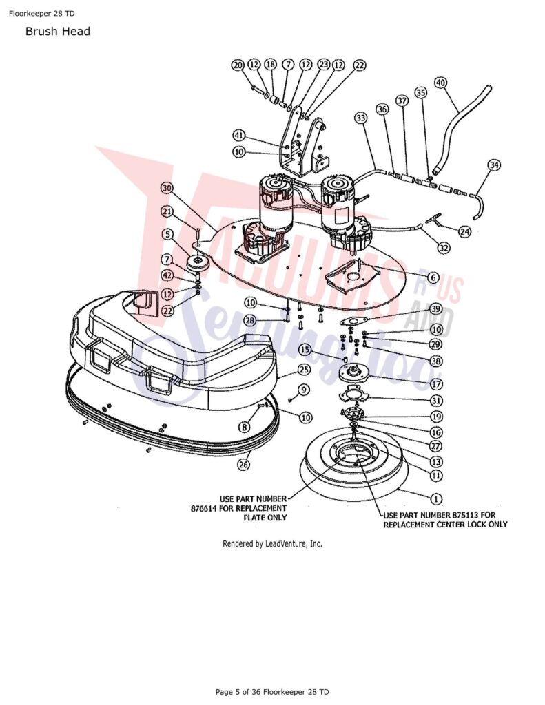 Tornado FloorKeep 28 exploded schematic diagram (page 7)