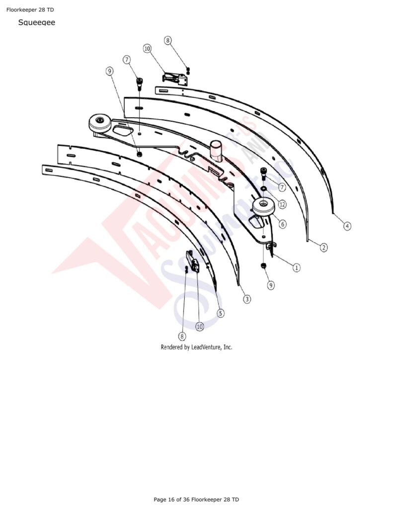 Tornado FloorKeep 28 exploded schematic diagram (page 11)
