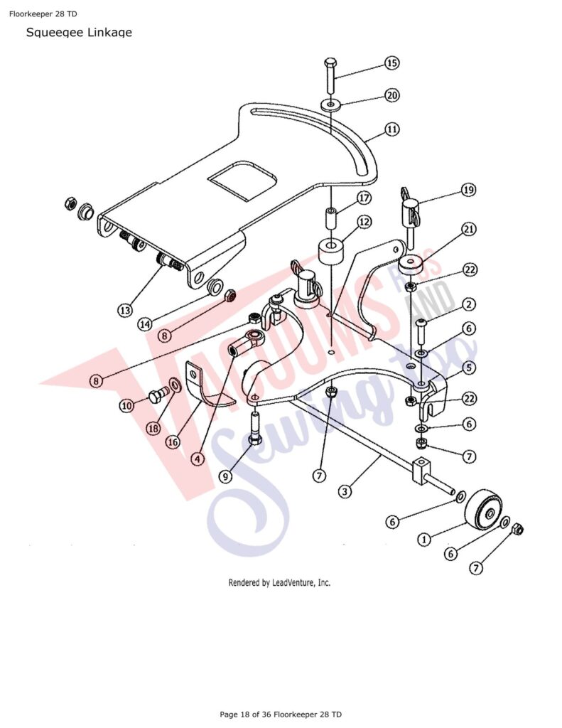Tornado FloorKeep 28 exploded schematic diagram (page 12)