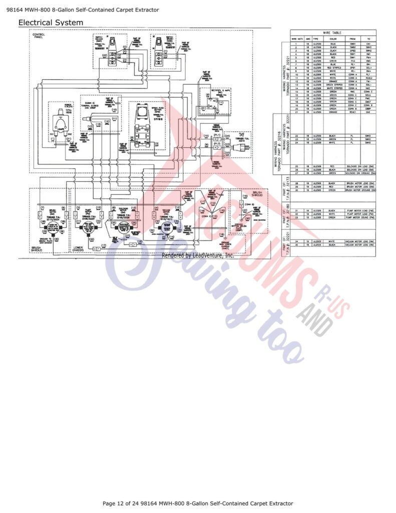 Tornado 98164 MWH-800 exploded schematic diagram (page 4)