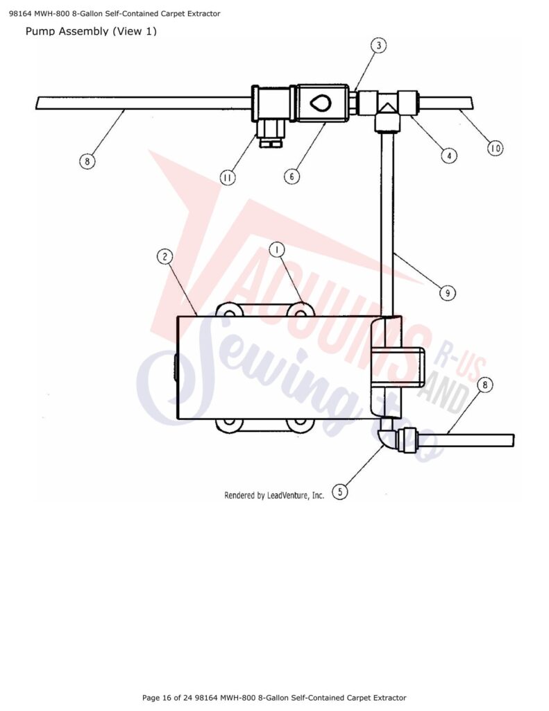 Tornado 98164 MWH-800 exploded schematic diagram (page 6)