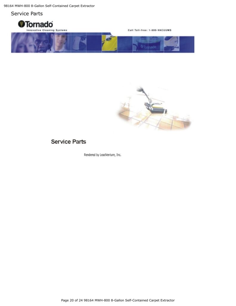 Tornado 98164 MWH-800 exploded schematic diagram (page 8)