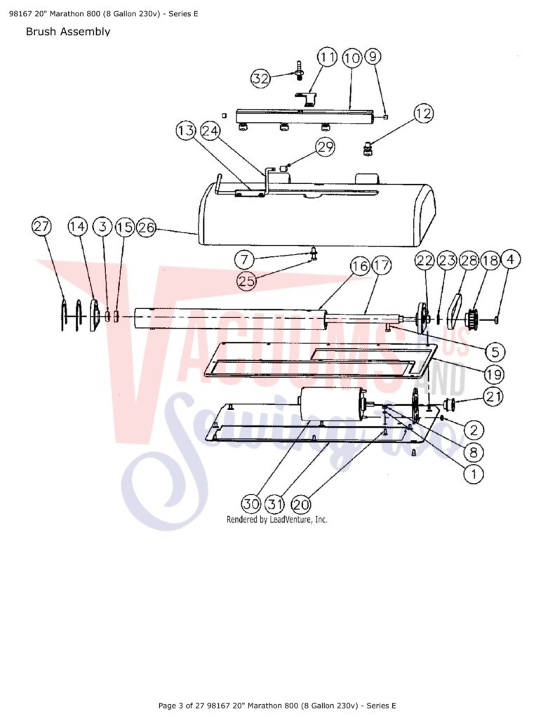 Tornado 98167 exploded schematic diagram (page 1)