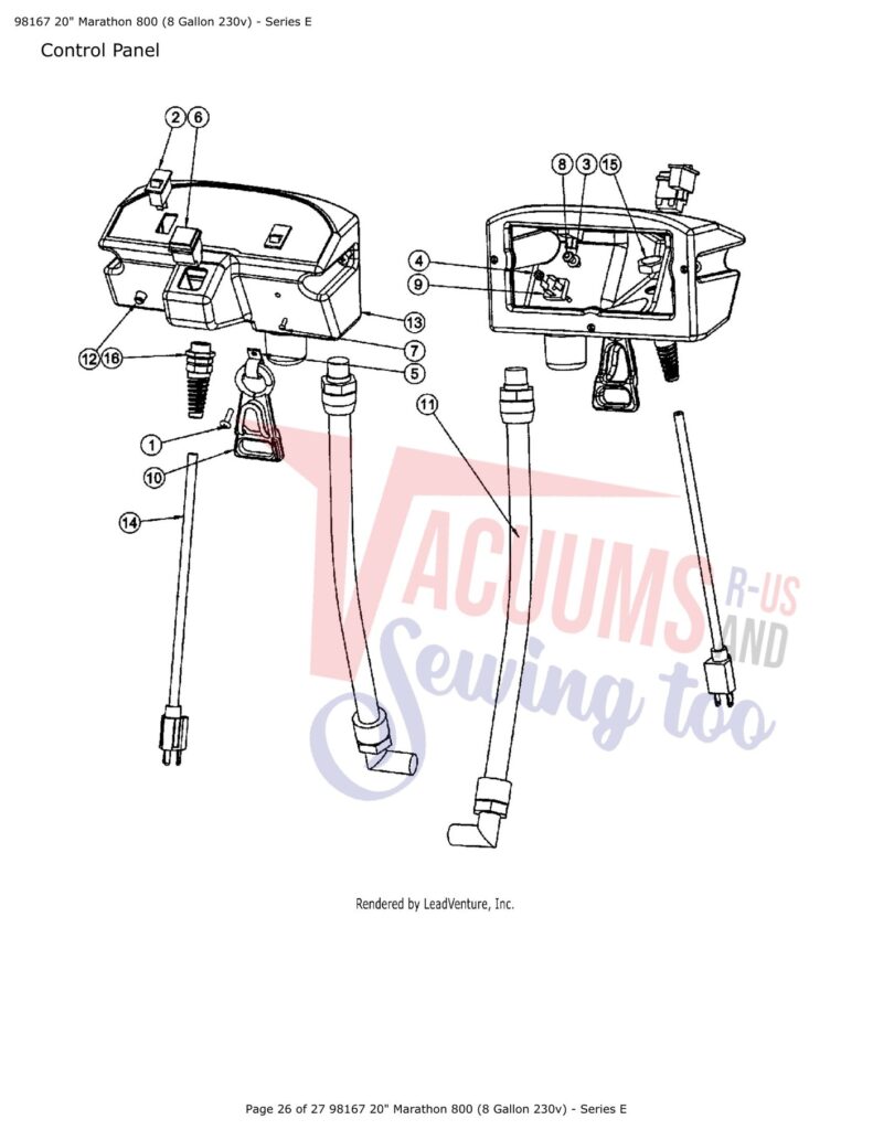 Tornado 98167 exploded schematic diagram (page 2)