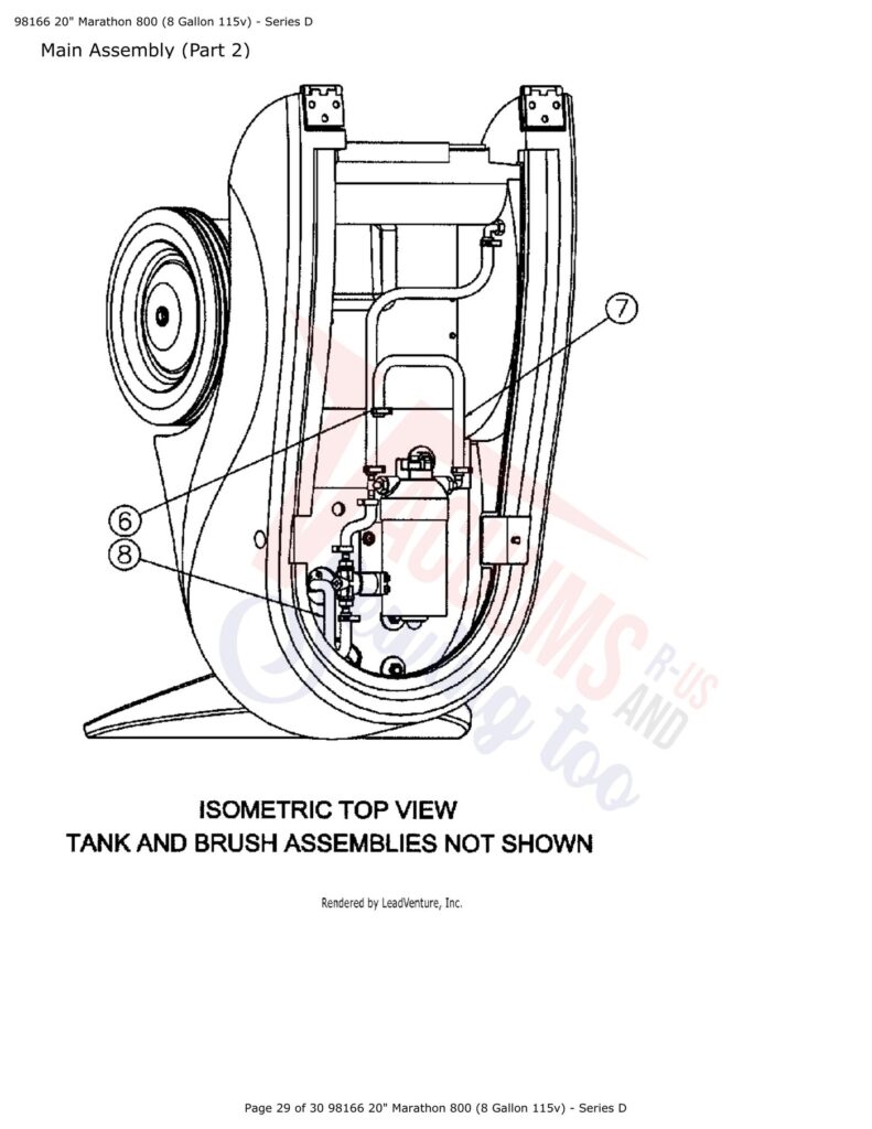 Powr-Flite 98166 exploded schematic diagram (page 4)