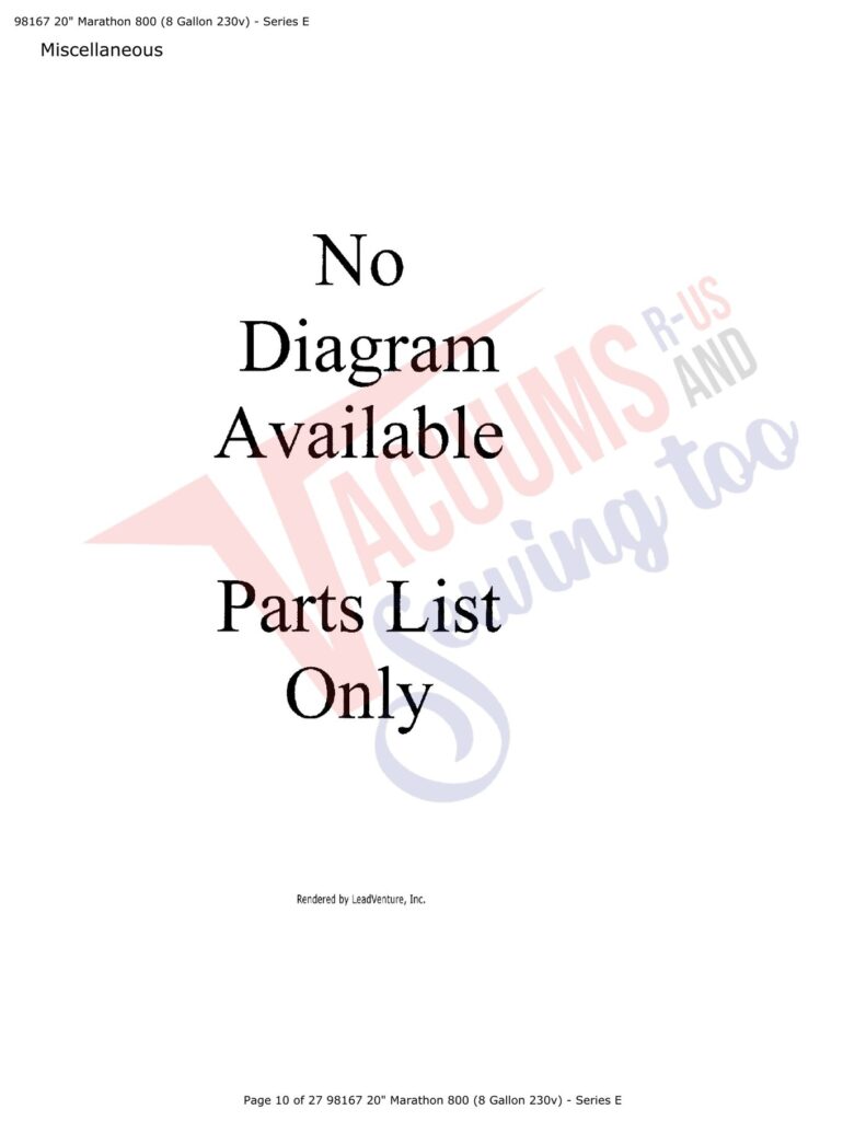 Tornado 98167 exploded schematic diagram (page 5)