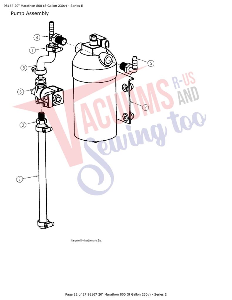 Tornado 98167 exploded schematic diagram (page 6)