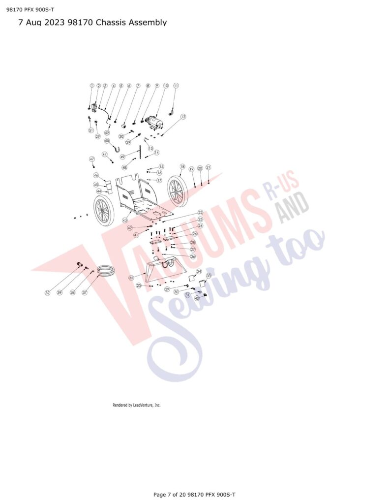 Tornado 98170 PFX exploded schematic diagram (page 2)