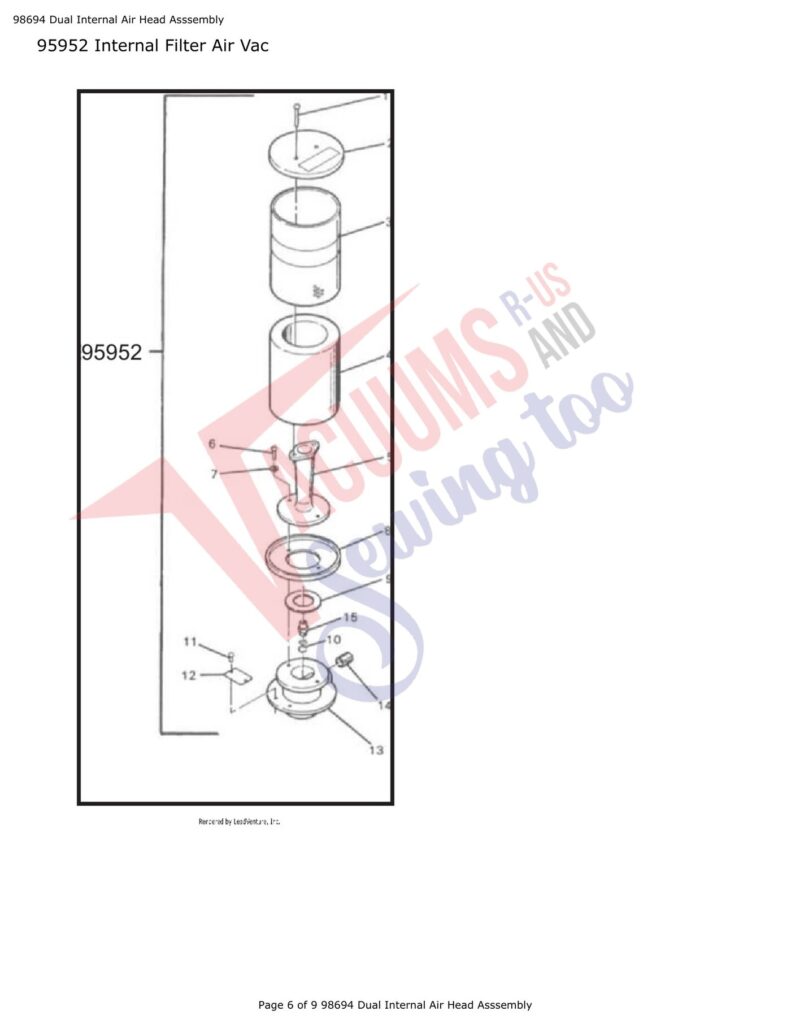 Tornado 98694 Dual exploded schematic diagram (page 1)