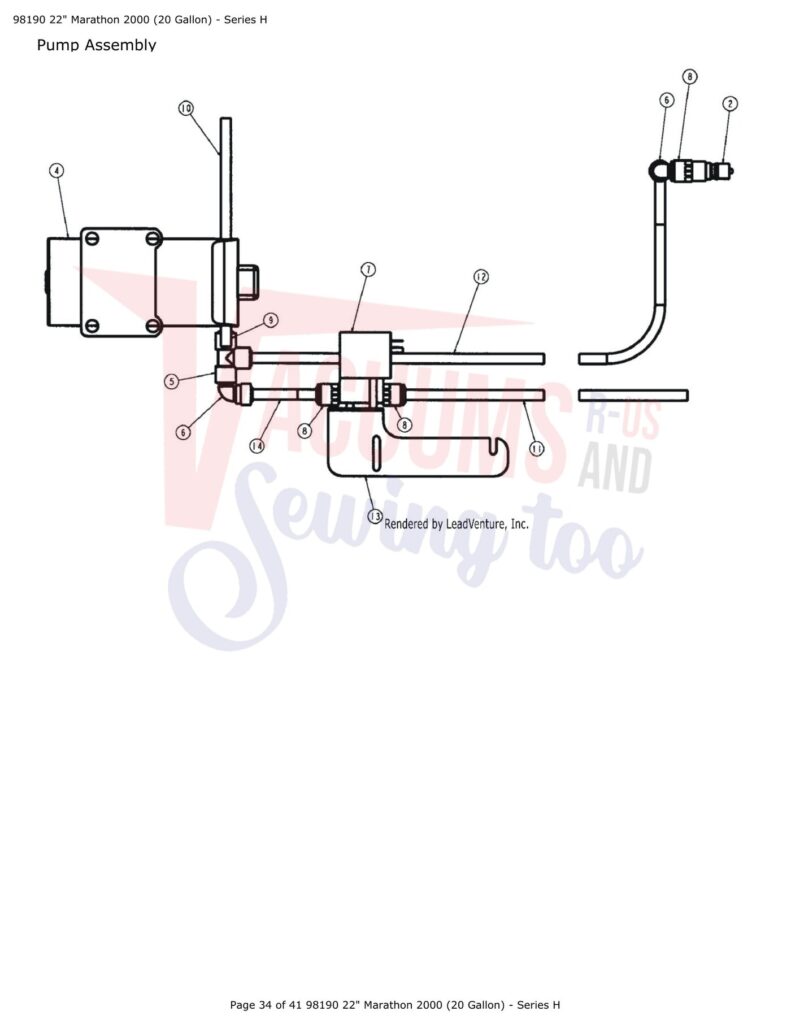 Tornado 98190 exploded schematic diagram (page 3)