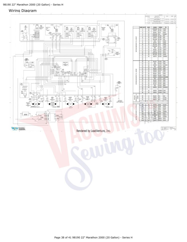 Tornado 98190 exploded schematic diagram (page 5)
