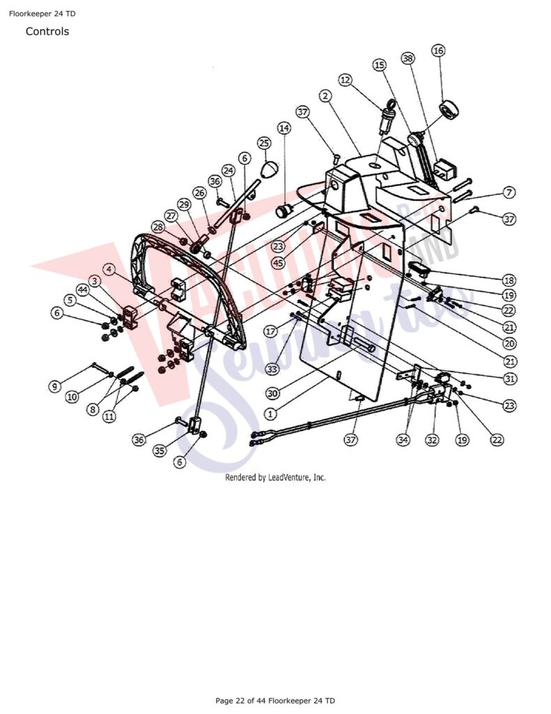 Tornado FloorKeep 24 exploded schematic diagram (page 2)